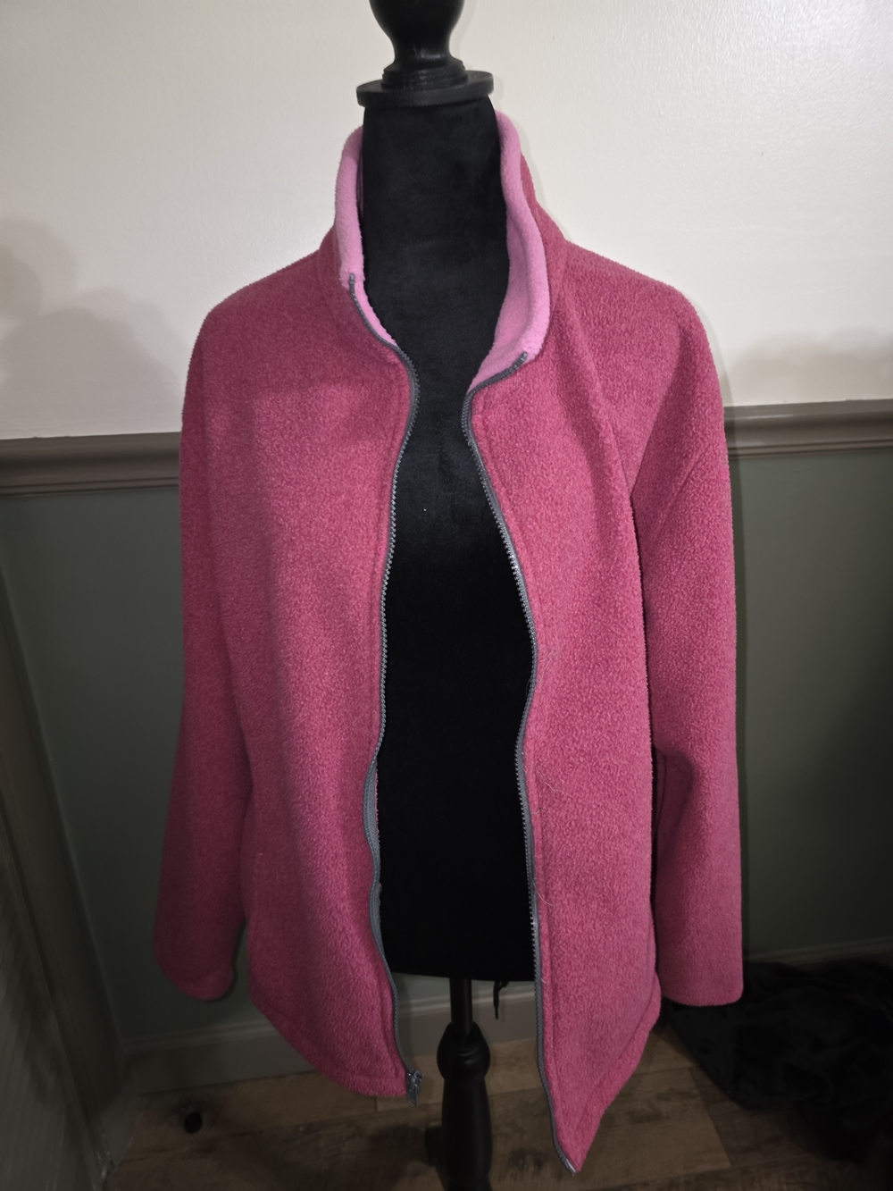 Cabela's Pink Teddy Fleece Zip Jacket